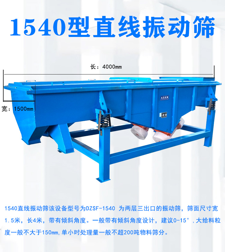 1540型直線振動篩介紹